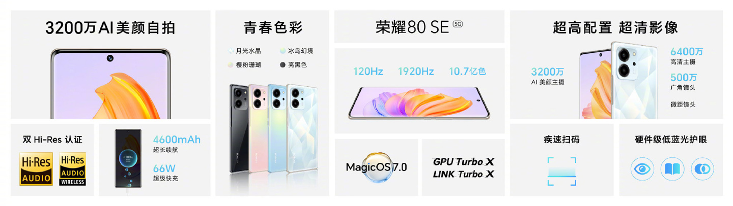 2399~4099 元,荣耀 80/80 Pro / 80 SE 系列发布:首发骁龙 782G 和骁龙 8 + 低频版,160MP 主摄