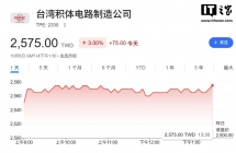 台积电股价收涨 3% 创历史新高：市值换算人民币超 14 万亿元，台股加权指数逼近 5 万点大关