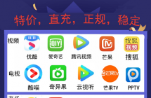 会员特惠，官网直充，优酷爱奇艺腾讯，音乐，网盘，老熊品质