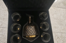 奢华高档金色水晶红酒杯套装轻奢醒酒器欧式家用大号葡 萄酒高脚杯