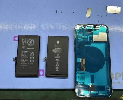 iPhone 苹果手机换电池摄像头洗水印更换后壳