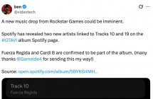 Spotify 提前泄露《GTA 6》原声带艺人信息：Cardi B 与 Fuerza Regida 确认加入阵容