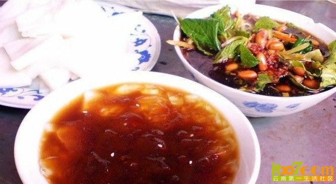 沾水卷粉和木瓜凉水.jpg