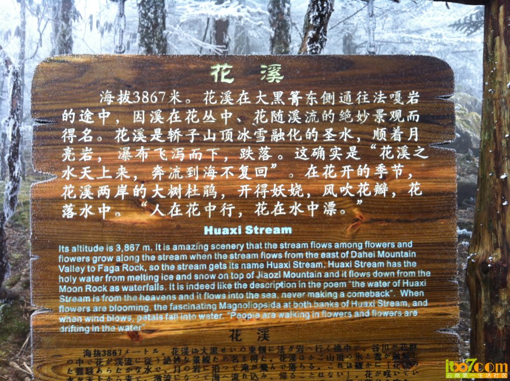 刚上山不久看到的牌子