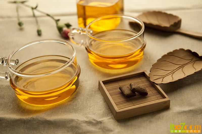 熹园茶膏汤色（白茶）