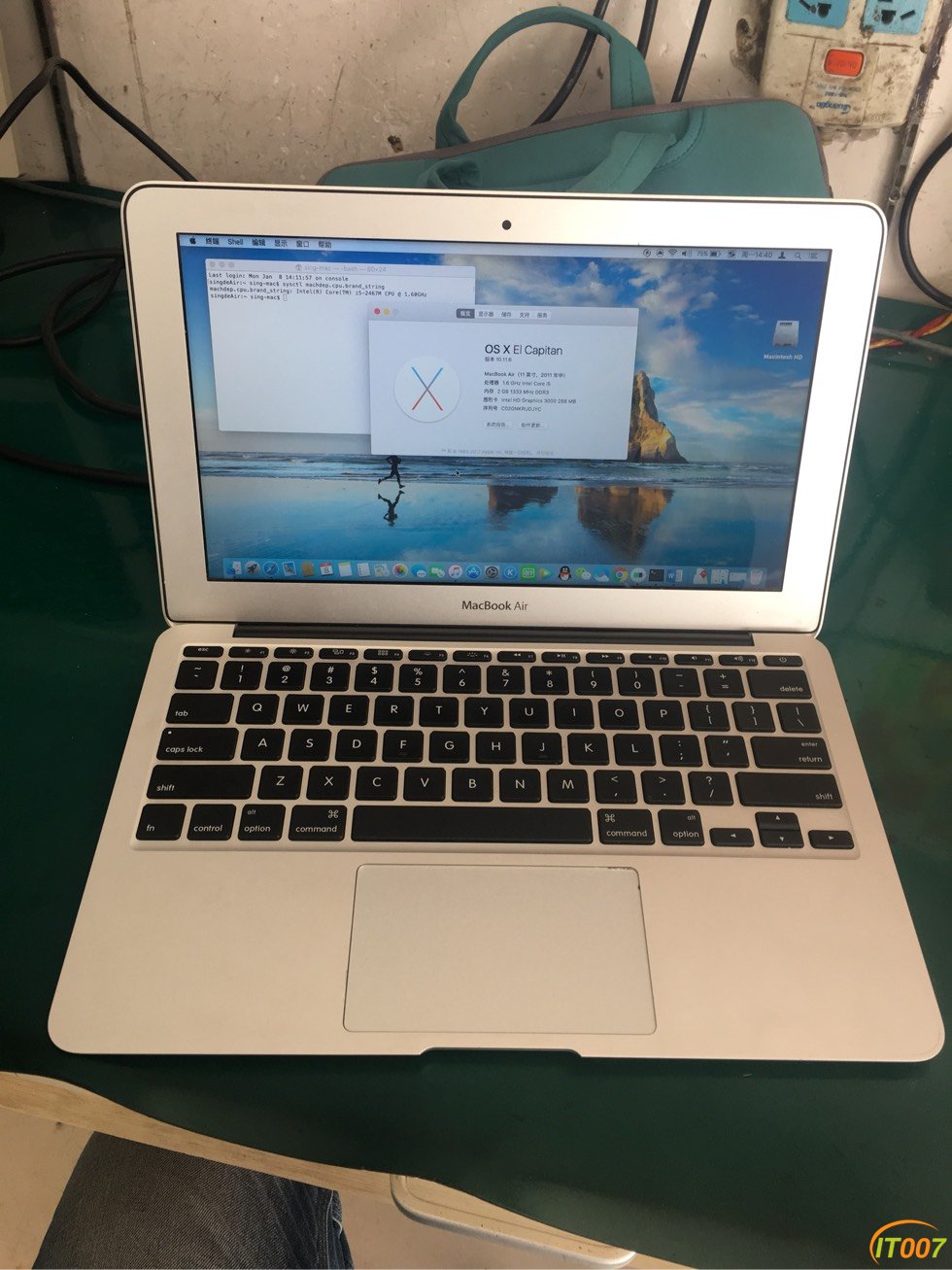 卖个苹果11寸aira1370已出封贴