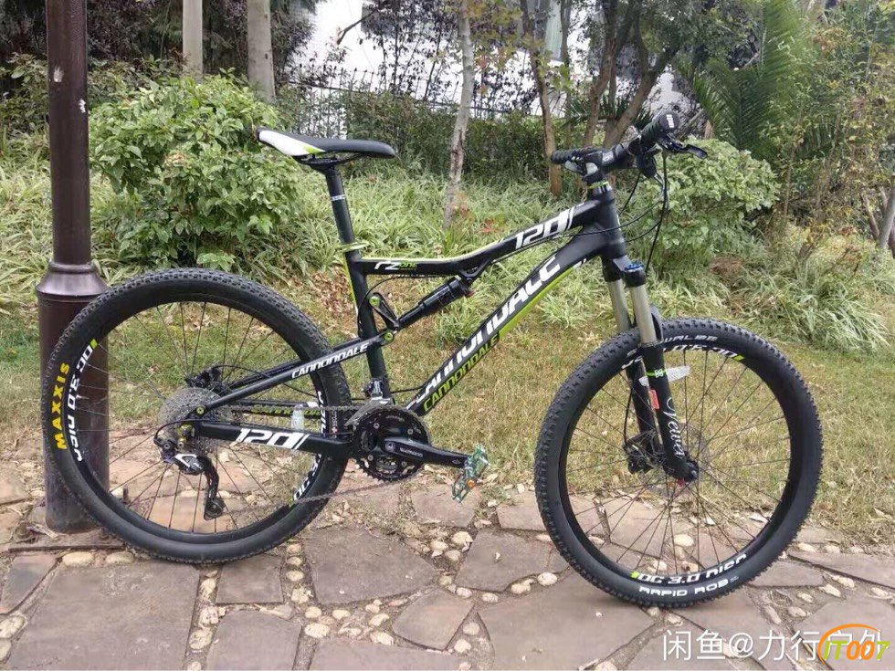 4998出个原件13980的佳能戴尔软尾山地车黑绿色