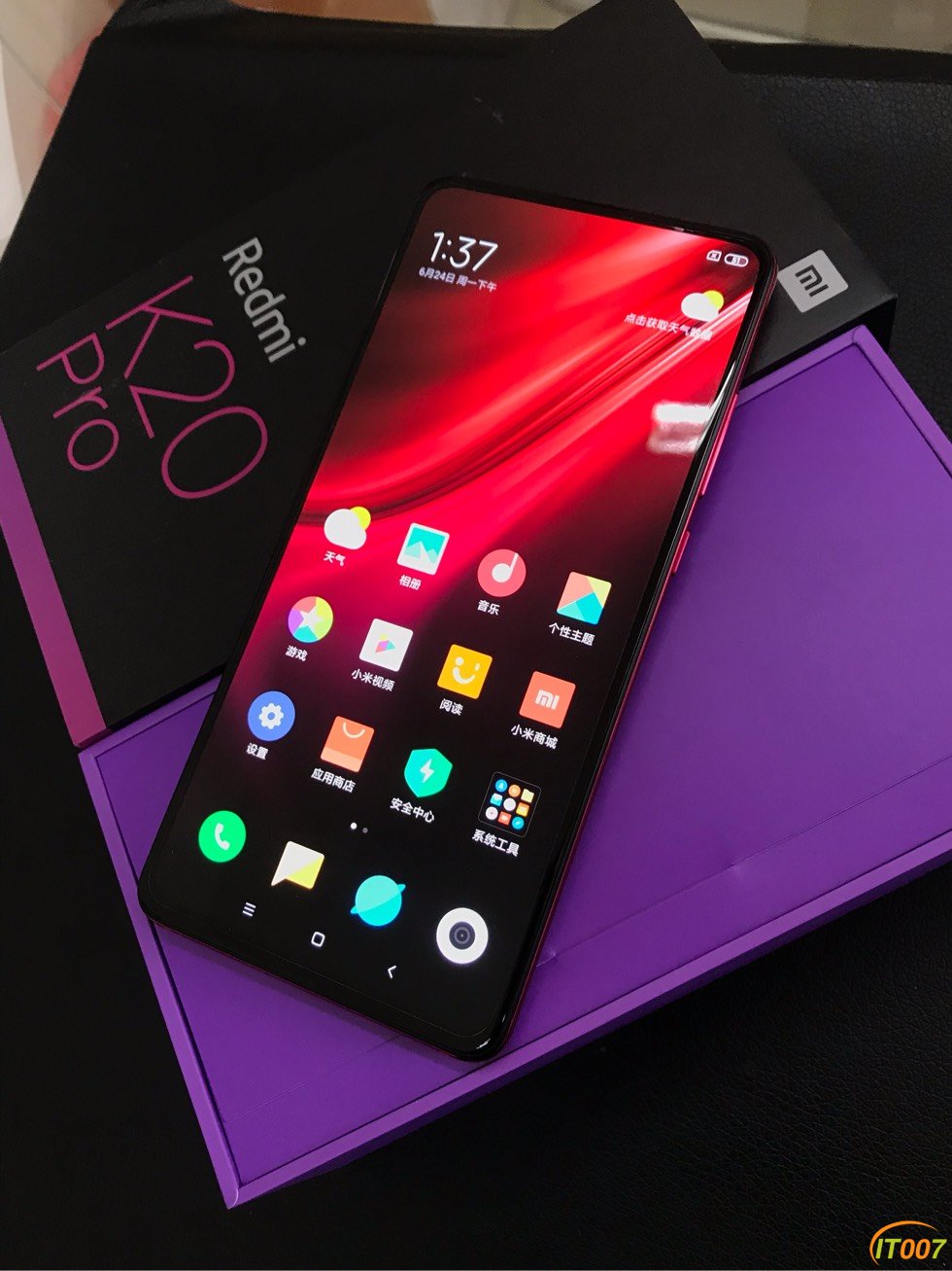 出小米k20pro火焰红8128g原装机成色极品全套齐2599