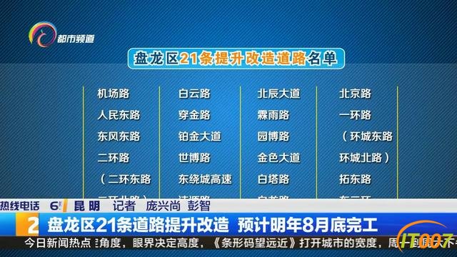昆明盘龙区21条道路提升改造 预计明年8月底完工-2.jpg