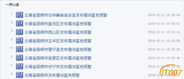 重要提示！昆明主城发布霜冻蓝色预警！云南这些地方遭受霜冻灾害-6.jpg