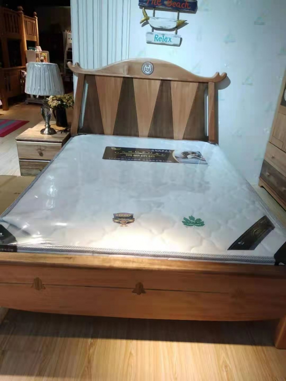 金丝檀木单床
