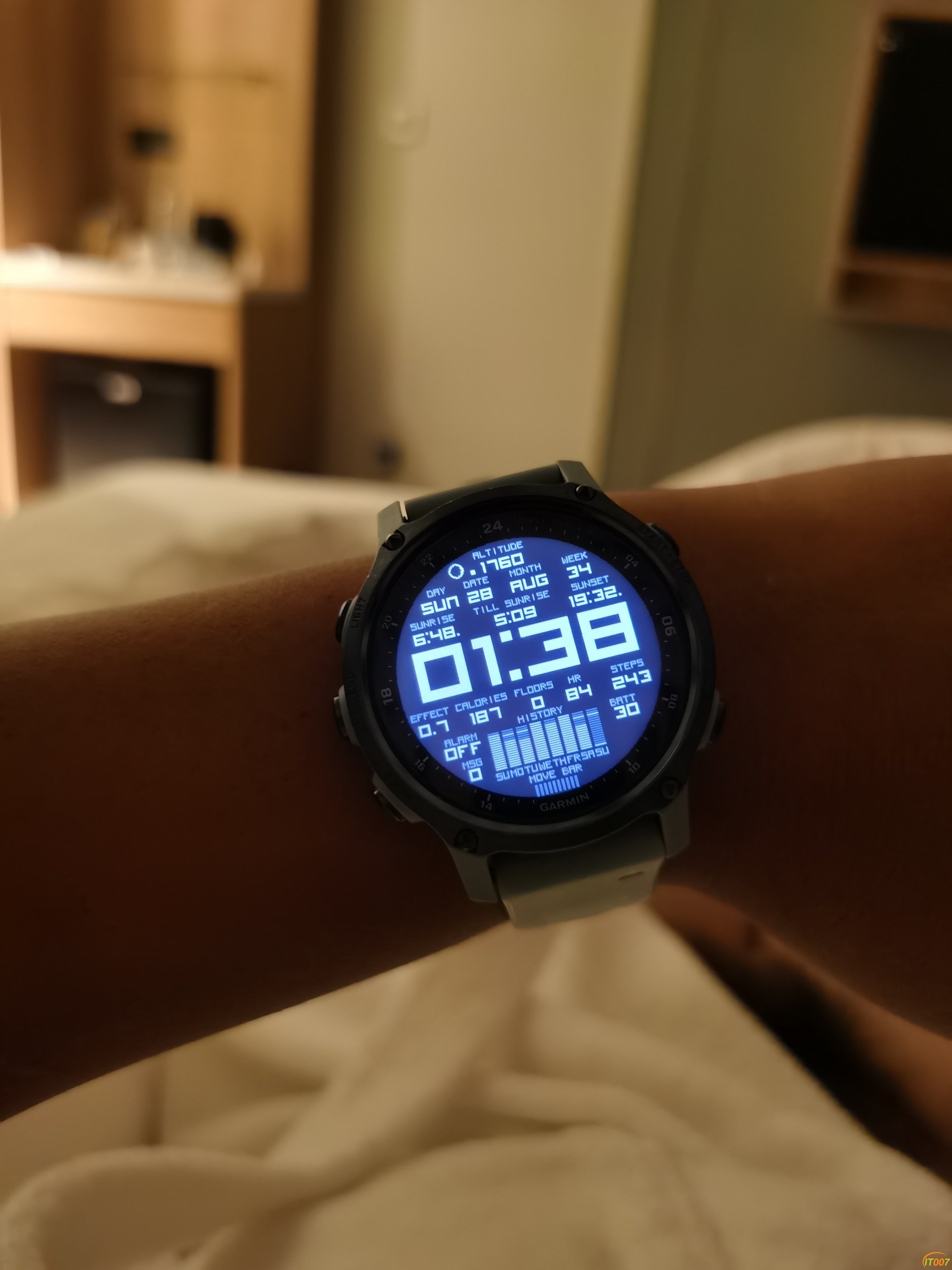 出佳明garminmk2s全功能表矿物蓝在保