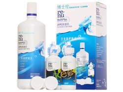 博士伦护理液500ml+60ml+60ml+双联盒 送保视宁润眼液15ml 可得眼镜39元包邮