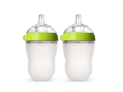 [海淘]COMOTOMO 硅胶防胀气奶瓶粉色 250ml*2个$20.55+$3.56直邮中国