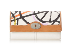 [海淘]FOSSIL Marlow Print Flap Clutch 女士长款钱包$28.79（约￥230）