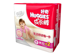 历史最低！HUGGIES好奇银装女宝宝成长裤拉拉裤M150片M25*6包亚马逊中国149元包邮