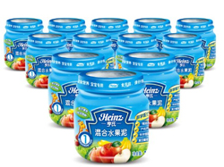 限时秒杀！Heinz亨氏一段混合水果泥 113g*12瓶 亚马逊59元包邮
