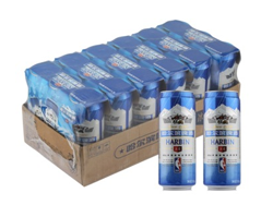 买一赠一！哈尔滨 冰纯啤酒 500ml*18听 京东商城99.9元包邮