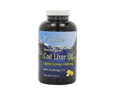 [海淘]凑单品：Carlson Cod Liver Oil 鳕鱼鱼肝油 1000mg*300粒$19.5