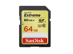 [海淘]SanDisk 闪迪 64GB Extreme U3/UHS-I SDXC 存储卡   38.99+2.07美元直邮