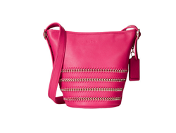 [海淘]COACH 蔻驰 Whiplash Pop Lacing Mini Duffel 真皮斜挎包$214.19
