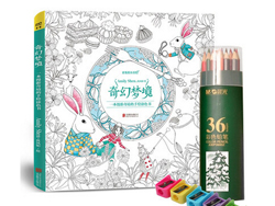 减压涂色！《奇幻梦境》+晨光36色彩铅笔组合套装 天猫商城45元包邮