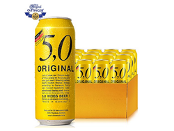 进口啤酒！奥丁格5,0系列小麦啤500ml*24听 亚马逊中国158元包邮（Z秒杀）