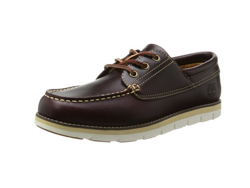 [海淘]Timberland 添柏岚 Harborside 3-Eye 男款真皮休闲鞋$46.9
