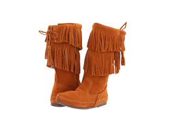 [海淘]Minnetonka 2-Layer Fringe 双层流苏女靴$37.99（约￥320）