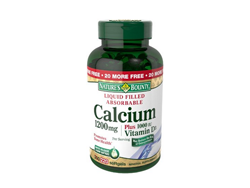 [海淘]Nature's Bounty 自然之宝 Calcium 液体钙 （1200mg、220粒）$10.63