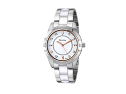 [海淘]BULOVA 宝路华 98P135 Diamond-Accented Dial 女款时尚镶钻腕表$68+$16.59直邮