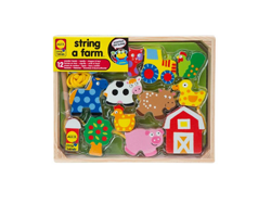 [海淘]ALEX Toys Little Hands String A Farm 农场串绳积木玩具$9.9+$4.58直邮中国