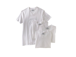 [海淘]TOMMY HILFIGER 男士基础款 V领短袖T恤（4件装）$19.99