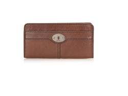 [海淘]FOSSIL Marlow Print Flap Clutch 女士长款钱包$28.79