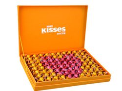 七夕特供！好时KISSES牛奶味500g+榛仁味500g巧克力礼盒 天猫商城138元包邮