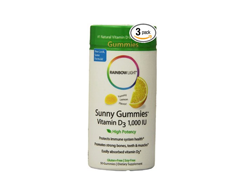 [海淘]Rainbow Light 润泊莱 Vitamin D3 柠檬口味 软糖50粒*3瓶$16.83（约￥190）