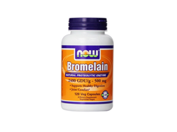 [海淘]NOW Foods Bromelain 菠萝酵素胶囊（2400Gdu/500mg，120粒）$13.53