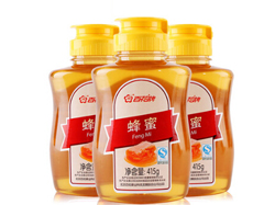 天然无添加！百花牌天然蜂蜜415g*3瓶 天猫59.9元包邮