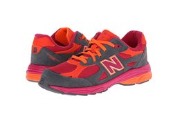 [海淘]New Balance 990v3 大童款 灰红配色34.99美元约￥223