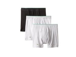[海淘]Lacoste 男士皮马棉四角内裤3条装 $18.34起（$22.93 公码8折） 直邮无税