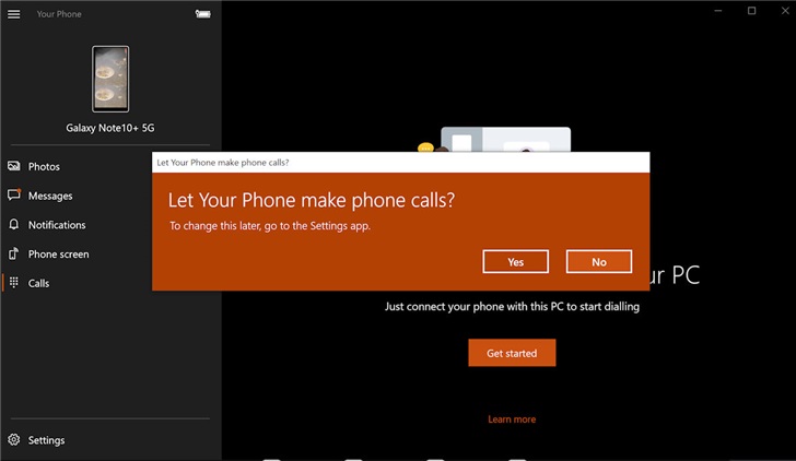 PC也可打电话：微软Your Phone应用现已支持电话呼入呼出