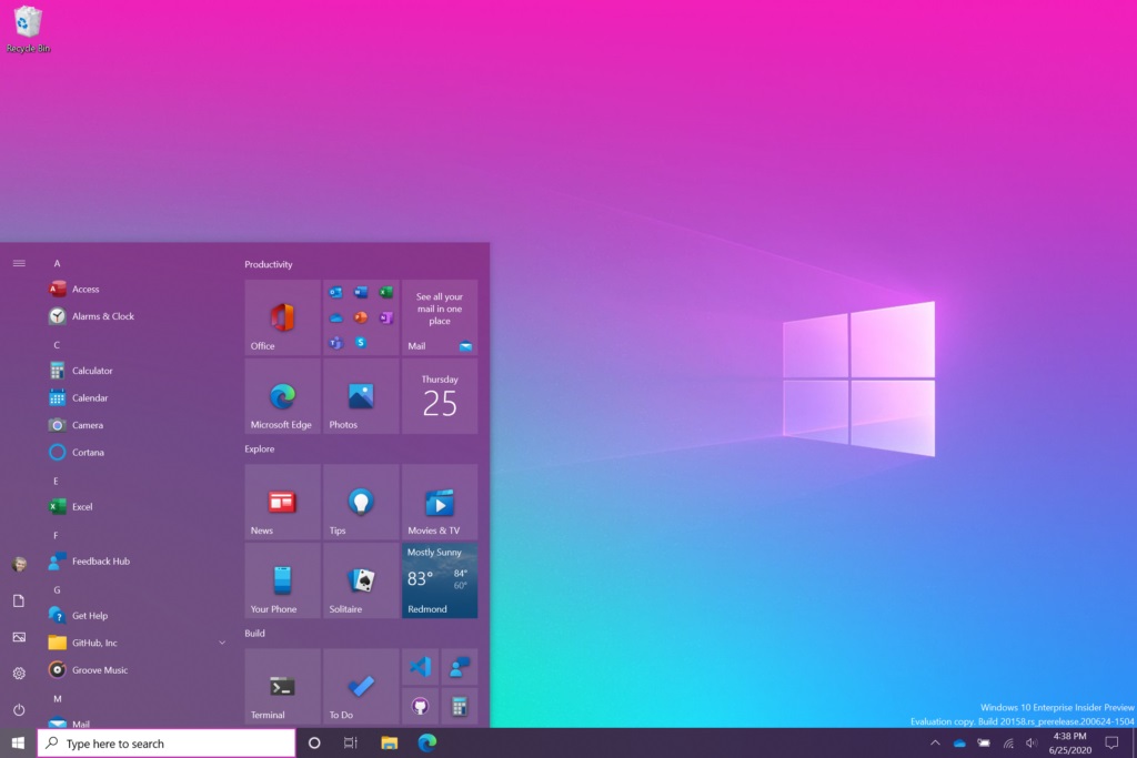 微软 Win10 全新流畅设计 “开始”菜单发布，Dev 预览版尝鲜