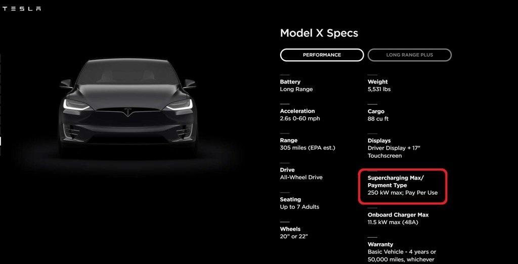 特斯拉新一代 Model S/X 最大充电功率将提升至 250kW