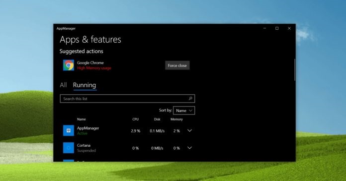 Win10 全新应用管理器曝光：类似于任务管理器