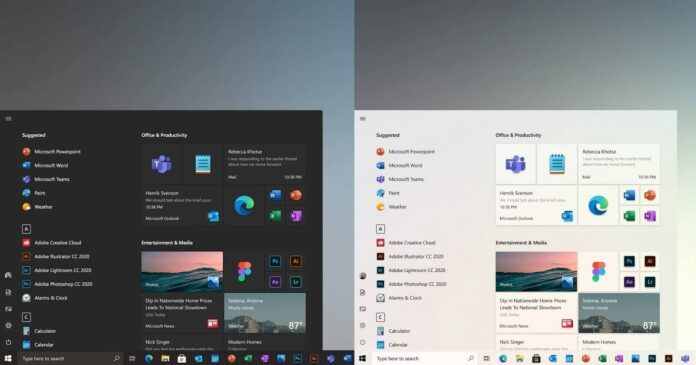 Win10 21H2 预览版 UI 焕新：圆角 + 浮动设计更美观