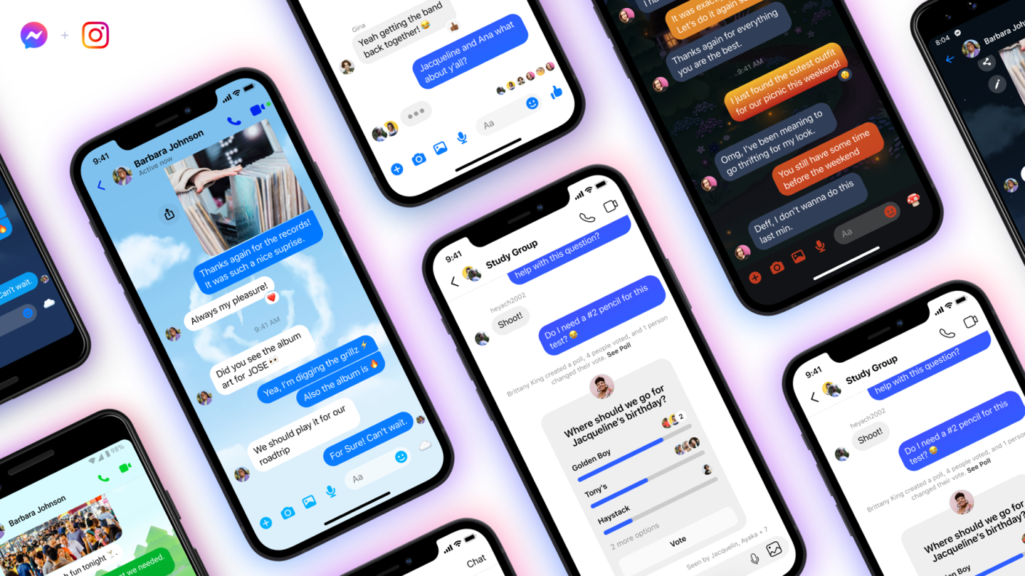 Instagram、Messenger 跨应用聊天已正式打通