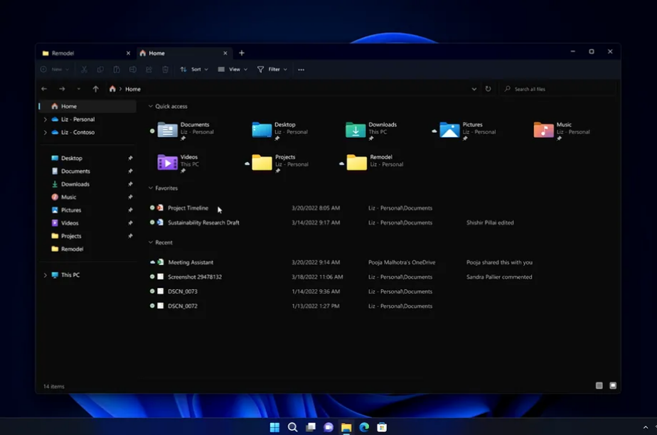 不会砍掉，微软宣布 Win11 全新设计版文件资源管理器支持“标签页”，支持右键扩展