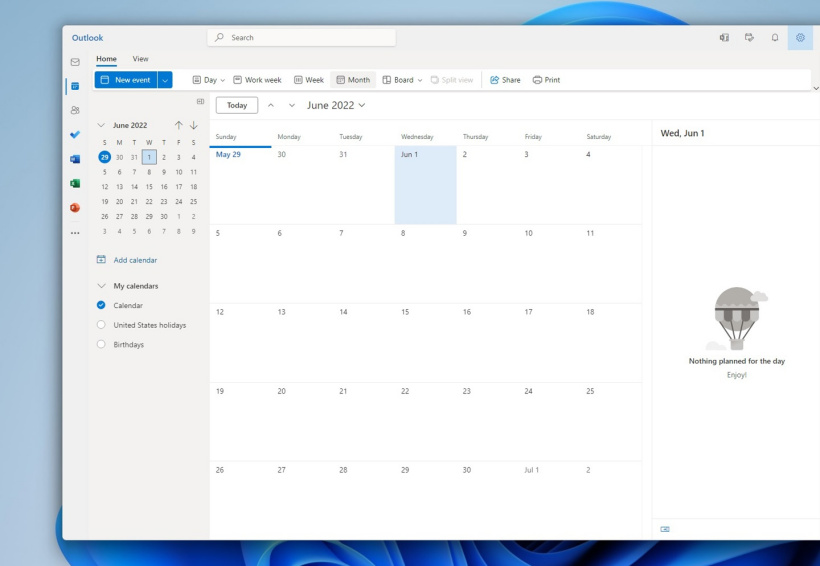微软全新 Win11 Outlook 电子邮件应用抢先看：采用 Mica 设计，快速整理好“我的一天 ...