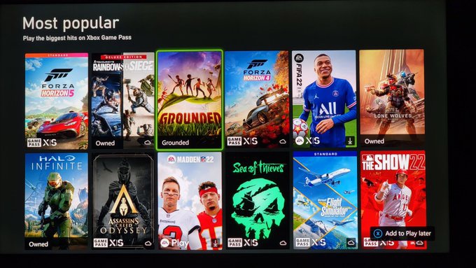 分析师分享微软 Xbox Game Pass 游戏最新受欢迎度排行榜：《极限竞速：地平线 5》第一