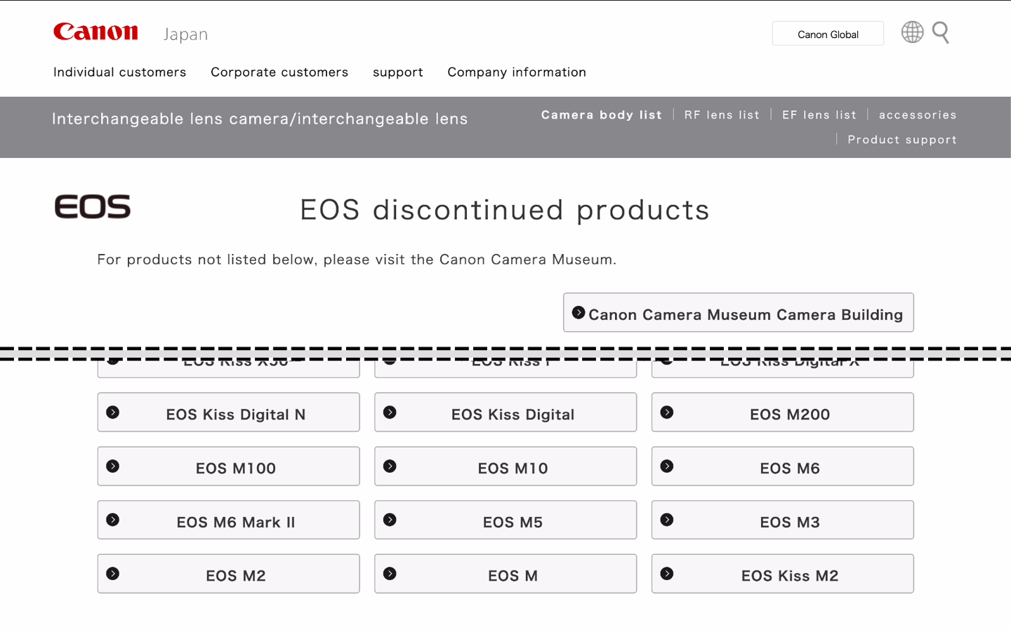 佳能 EOS-M 系列相机停产，官网已无法购买